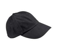 Beechfield B057.BLK Casquette Unisexe en Coton brossé Noir Taille Unique
