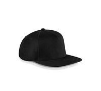 Beechfield Casquette Originale à visière Plate - Casquette de pour Homme/Femme - Noir/Rouge Classique