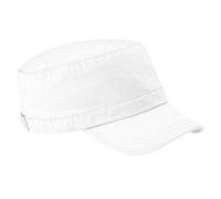 Beechfield - Casquette armée 100% Coton - Adulte Unisexe (Taille Unique) (Blanc)