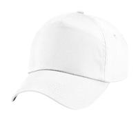 Beechfield - Casquette de Baseball 100% Coton - Enfant Unisexe (Taille Unique) (Blanc)