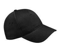 Beechfield Ultimate 5 Panel Cap Casquette de Baseball, Noir, Taille Unique Mixte