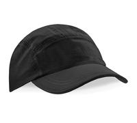 Beechfield Casquette De Baseball Noir Étanche En Nylon Tactel