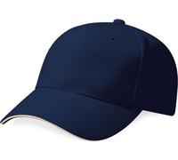 Beechfield - Casquette de baseball "Pro-Style" pour hommes/femmes unie BC5096 (Taille unique) (Bleu foncé/pierre)