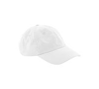 Beechfield® B652N Casquette papa en coton bio 6 panneaux, blanc, taille unique