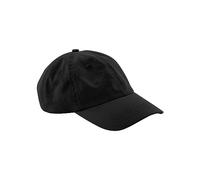 Beechfield® B652N Casquette papa en coton bio 6 panneaux, Noir , taille unique