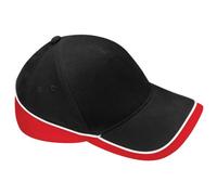 Beechfield - Casquette de Baseball - Homme taille unique - - Black / red / white - Taille unique