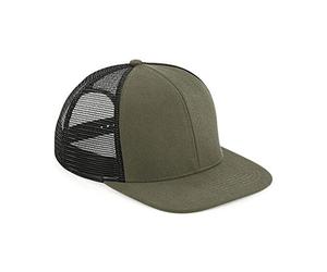 Beechfield Casquette de camionneur originale unisexe pour adulte (taille unique) (vert olive/noir), Vert olive/noir, Taille unique