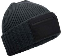 Beechfield - Casquette fermeture éclair écusson homme/femme unie PC7539 (taille unique) (Gris graphite/Noir)