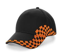 Beechfield Casquette Grand Prix B159, noir/orange, Taille Unique