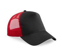 Beechfield - Casquette - Homme (Taille Unique) (Noir/Rouge)