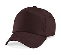 Beechfield Originale 5 Panneau Adulte Casquette B10 Unisexe Base-Ball Chapeau - Chocolat