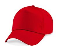 Beechfield - Casquette unie 100 % coton - enfant Taille unique Rouge brillant