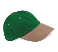 Beechfield Casquette Profil Bas Lourd Coton Brossé de Baseball Pré-moulé Pic