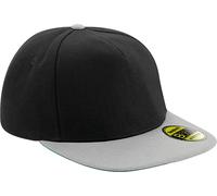 Beechfield - Casquette Snapback "Original" visière plate pour homme/femme unie BC5265 (Taille unique) (Noir/Gris)