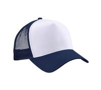 Beechfield - Casquette trucker - Adulte (Taille unique) (Bleu marine/Blanc)