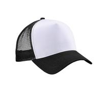 Beechfield - Casquette Trucker - Adulte (Taille Unique) (Noir/Blanc)