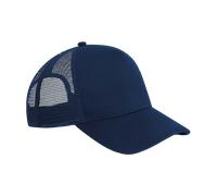 Beechfield Casquette Trucker Snapback Microknit Maille Noir Bleu Marine Clair