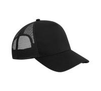 Beechfield Casquette Trucker Snapback Microknit Maille Noir Bleu Marine Clair