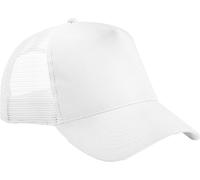 Beechfield - Casquette Trucker Snapback pour enfants BC5098 (Taille unique) (Blanc)