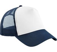 Beechfield - Casquette Trucker Snapback pour enfants BC5098 (Taille unique) (Bleu foncé/Blanc)