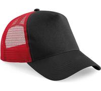 Beechfield - Casquette Trucker Snapback pour homme/femme unie PC5762 (Taille unique) (Noir/Rouge)