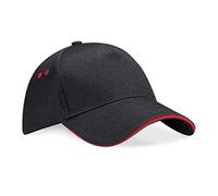 Beechfield Casquette Unisexe B015CBLK-CSR Ultimate à 5 Panneaux, Noir, Taille Unique