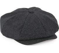 Beechfield Casquette unie Melton Baker Boy BC4152 (L/XL) (Anthracite chiné)