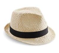 Beechfield - Chapeau trilby en paille - Adulte unisexe (L/XL) (Naturel) - UTRW4081 Naturel