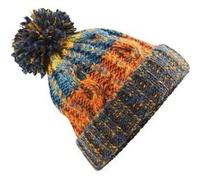 Beechfield Corkscrew - Bonnet à pompon - Adulte unisexe (Taille unique) (Bleu/orange) - UTRW5192 Bleu/orange G