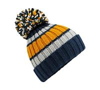 Beechfield Hygge Striped Beanie Bonnet Unisexe pour Adulte