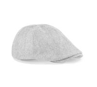 Beechfield Ivy Flat Cap Gris - Entièrement Doublé - Pic Cousu