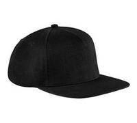 Beechfield - Lot de 2 casquettes à visière plate - Adulte (Taille unique) (Noir/Noir) - UTRW6745 Noir/Noir