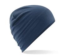 Beechfield Bonnet mérinos B370, bleu acier, XS-XL
