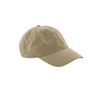 Beechfield® B652N Casquette papa en coton bio 6 panneaux, sable, Taille unique