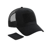 Beechfield Patch Casquette Baseball Snapback Trucker Noire One Size