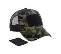 Beechfield Patch Casquette Baseball Snapback Trucker Noire One Size