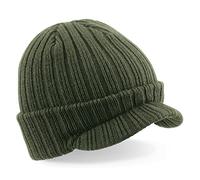 Beechfield Bonnet à visière B448, vert olive, XS-XL