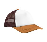 Beechfield - Retro 5-Panel Trucker - Chocolate/Dark Amber - One Size