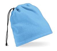 Beechfield Supra Bonnet Cache-cou en polaire avec cordon de serrage Bleu ciel Taille unique