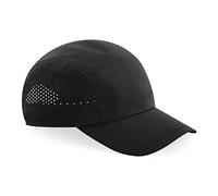 Beechfield Casquette technique de course B188, Noir , Taille Unique