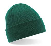 Beechfield Thinsulate Bonnet - Doux doublé Couche Tricoter Chaud Hiver Chapeau - Bouteille Verte