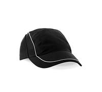 Beechfield Unisexe B182. BLK Coolmax Flow Casquette en Maille, Noir, Taille Unique