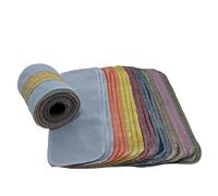 BEECO GIF2U Lot de 24 rouleaux de papier toilette réutilisables, lavables, absorbants, sans déchirure, en coton, fournitures de nettoyage zéro déchet pour salle de bain (B)