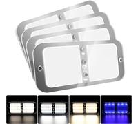 Beedove 12V LED Voiture Interieur, 72 LED 800LM Eclairage Voiture Lumineuse Réglable RV de Toit de Lampes Avec Interrupteur et Télécommande pour Voiture/Camion/Camping-Car/Bateau/Van (4 PCS)