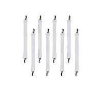 Beedsooth 8 Pièces Tendeur Drap Housse Réglable 60cm à 200cm, Blanc | Résistant Attache Drap Housse Élastique, pour Drap Lit, Canapé, Housse de Repassage