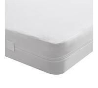 Beedsooth Housse de Matelas élastique avec Fermeture,Protège-Matelas Imperméable et Respirante, Doux Alèse - 200x200cm, Hauteur 20cm, Blanc