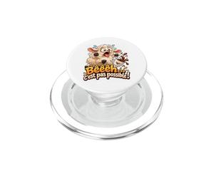 Bêêêh C'est Pas Possible Mouton Café Panique PopSockets PopGrip pour MagSafe