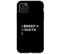Beef 8-Bit Hex Code Nerd Pixel Terminal Rétro Coque pour iPhone 11 Pro Max