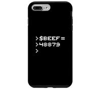 Beef 8-Bit Hex Code Nerd Pixel Terminal Rétro Coque pour iPhone 7 Plus/8 Plus