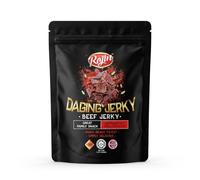 Beef Jerky Halal 50g - Snack de Bœuf Séché Prêt à Manger - Saveur Épicée Piment Citron - Riche en Goût - Encas Protéiné